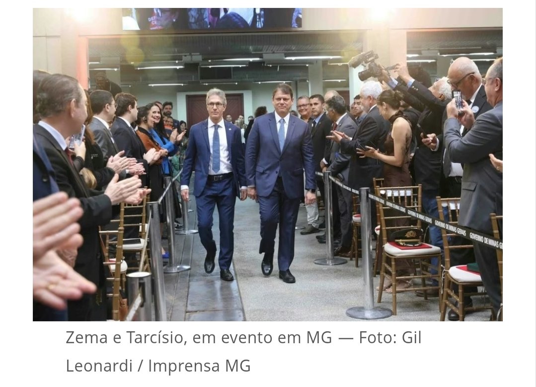 <a href="/tarcisiogdf/">Tarcísio Gomes de Freitas</a> eu não gostaria de chegar a esse ponto. Até agora relevamos o seu silêncio, mas elogiar o Zema (🍊), um provável adversário do <a href="/FlavioBolsonaro/">Flávio Bolsonaro</a>, faz com que eu passe a observar com mais atenção os seus próximos passos.