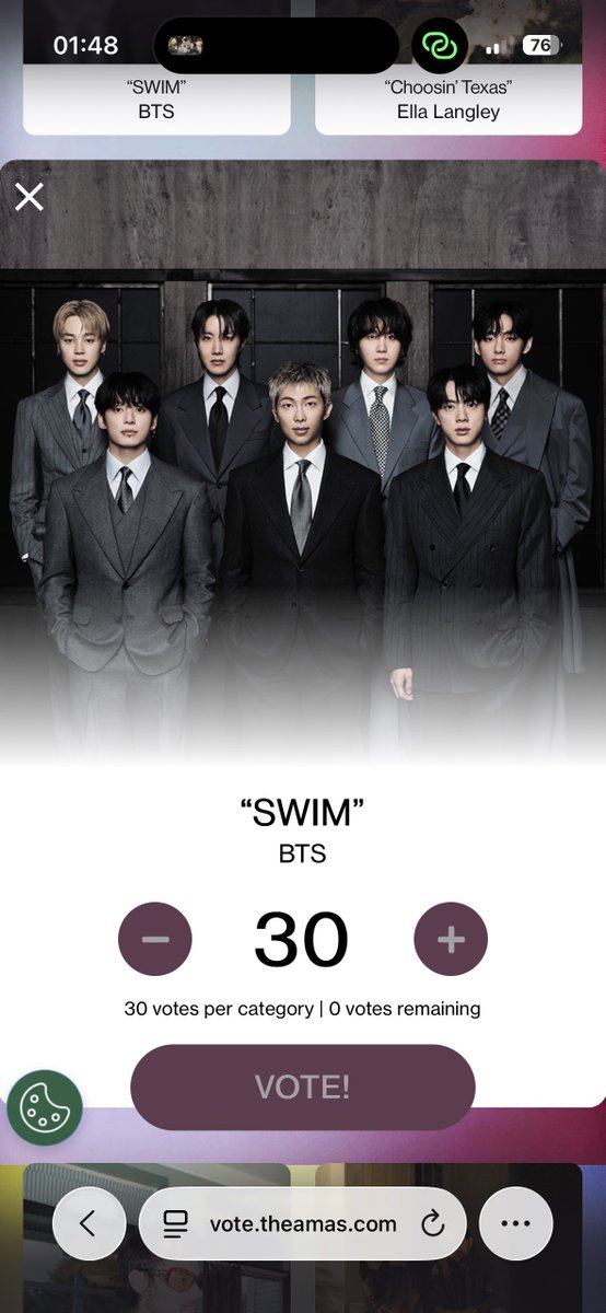 𝟭𝟯% ‎☆ SWIM #1 HOT 100🎉💜 tweet media
