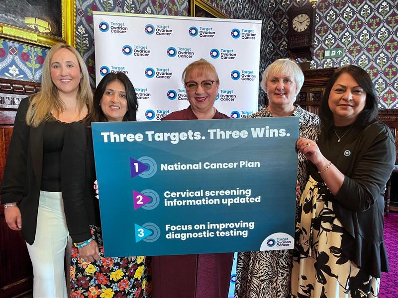 TargetOvarian's tweet photo. More than 300 of you recently asked your MPs to come and learn more about ovarian cancer - thank you! To see what happened next, take a look behind-the-scenes at the day we took four of our campaigners to Parliament last month.

Watch the film 👉 https://t.co/rDYbR2tH19 https://t.co/t92DMrZ2xK