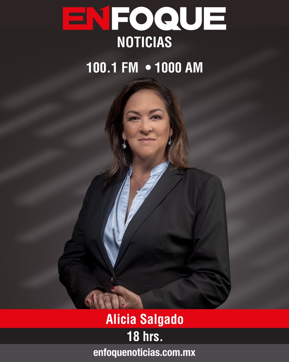 EnfoqueNoticias's tweet image. 🔴 #AlAire | Comienza #ENfoque con @AliciaSalgadoMX 

📻Escúchanos en el 100.1 FM y 1000 AM
💻en enfoquenoticias.com.mx
📲y a través de la app disponible para:

🔊iOS apple.co/3CQt3PF
🔊Android bit.ly/3HczyPF
📞 #WhatsApp 55 8577 5574