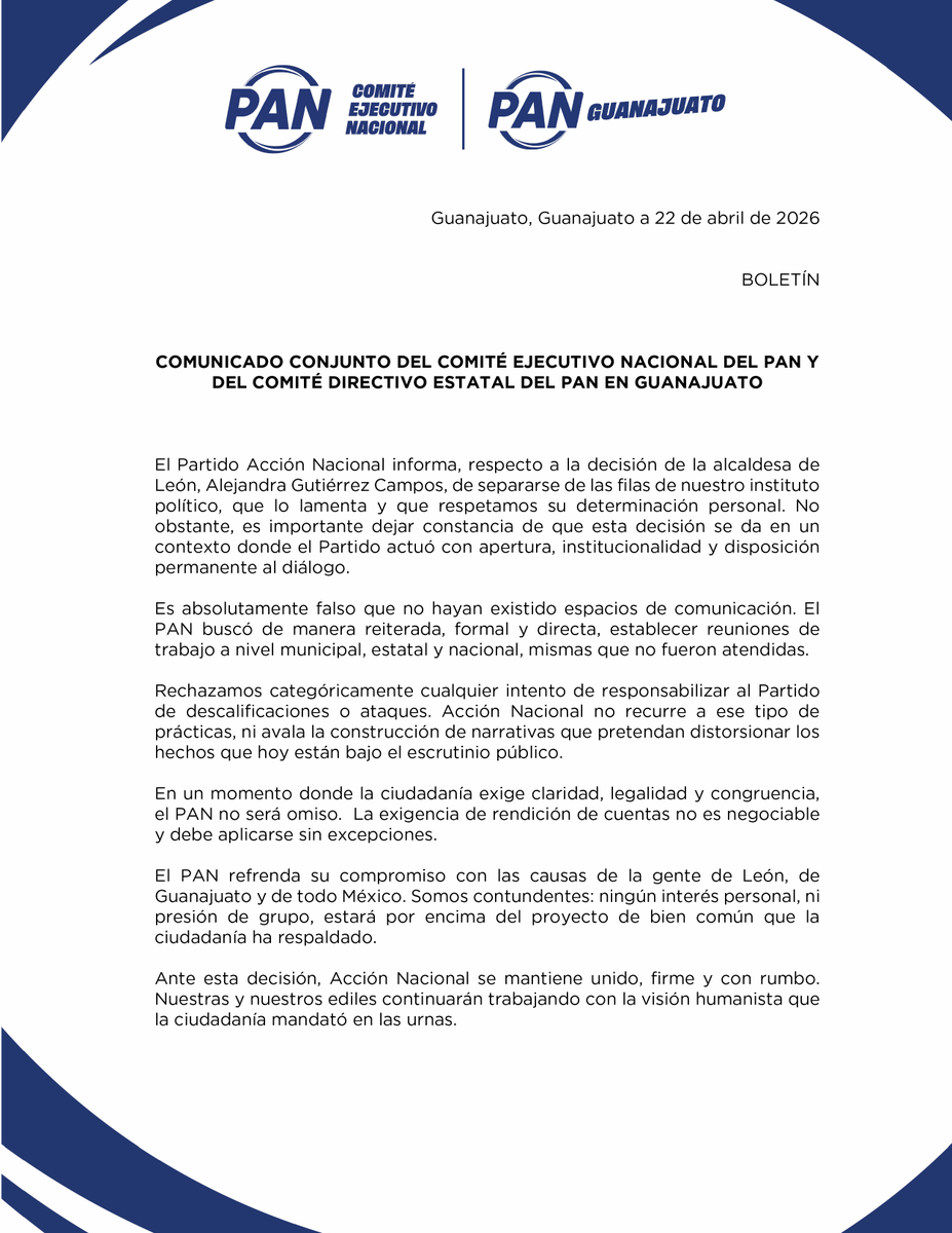 PAN CDE Guanajuato tweet media