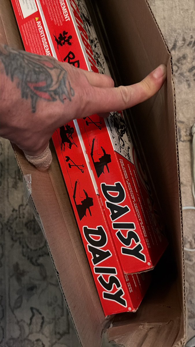 Giveaway! 

Well I missed my Tuesday announcement plans, yall know that happens a lot so 🤷‍♂️ 🤣 

Anyway, just got a package in the mail, and am packing one up to send out already. 😊 

But we have more <a href="/DaisyRifles/">Daisy BB Guns</a> Red Ryder BB Rifles to giveaway! 

Rules;

Follow us
Like this