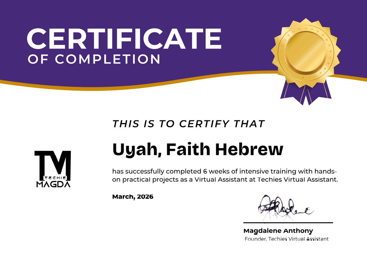 FaithUyah's tweet image. Quick question:
What takes most of your time daily?

Emails?
Scheduling?
Admin tasks?

That’s exactly what I help with.

Reply below or DM me let’s take some work off your plate.

#VirtualAssistant #Productivity #RemoteWork #30dayschallenge