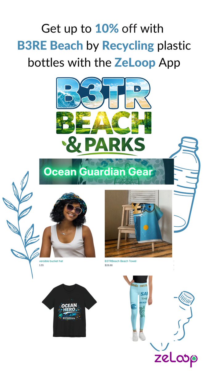 zeloop_'s tweet photo. Discover New #Vouchers in #ZeLoop #Marketplace! 🎁We're excited to announce
@B3trBeach exclusive offers now available in your ZeLoop Marketplace! 
Browse our latest vouchers from trusted vendors and unlock amazing discounts on products.  #VeBetterDAO #EcoRewards https://t.co/RRzz8MjDVQ