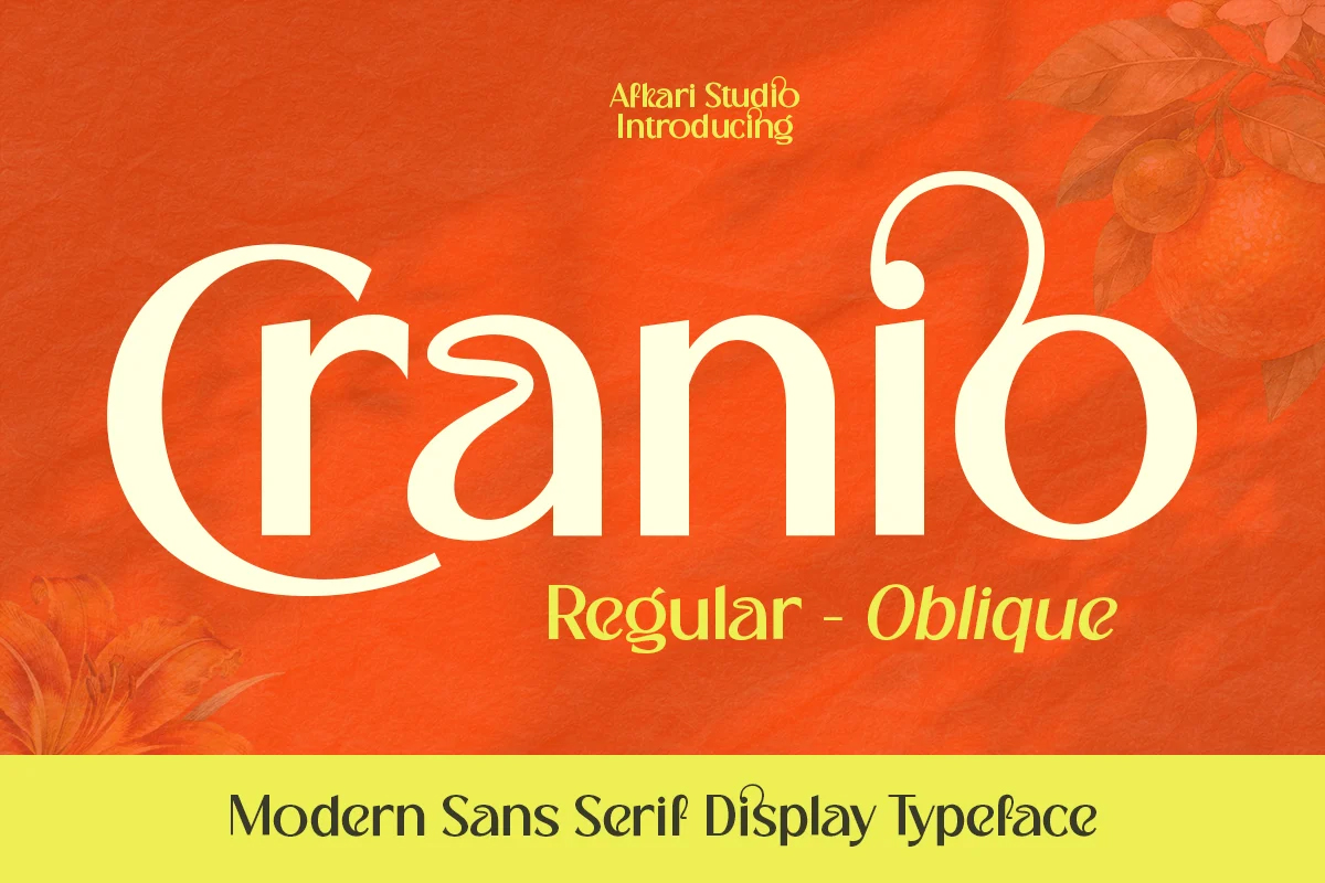 fontriver's tweet photo. Cranio font designed by Afkari Studio
https://t.co/jWDVAlyOkp

#fontriver #sansserif #fonts #typography #design #webdesign #oblique #font #type #typeface #lettering #brand #branding #branddesign #brandingdesign #bookcover #bookcoverdesign #magazinecover #magazinecoverdesign #otf https://t.co/qeKqACrxYV