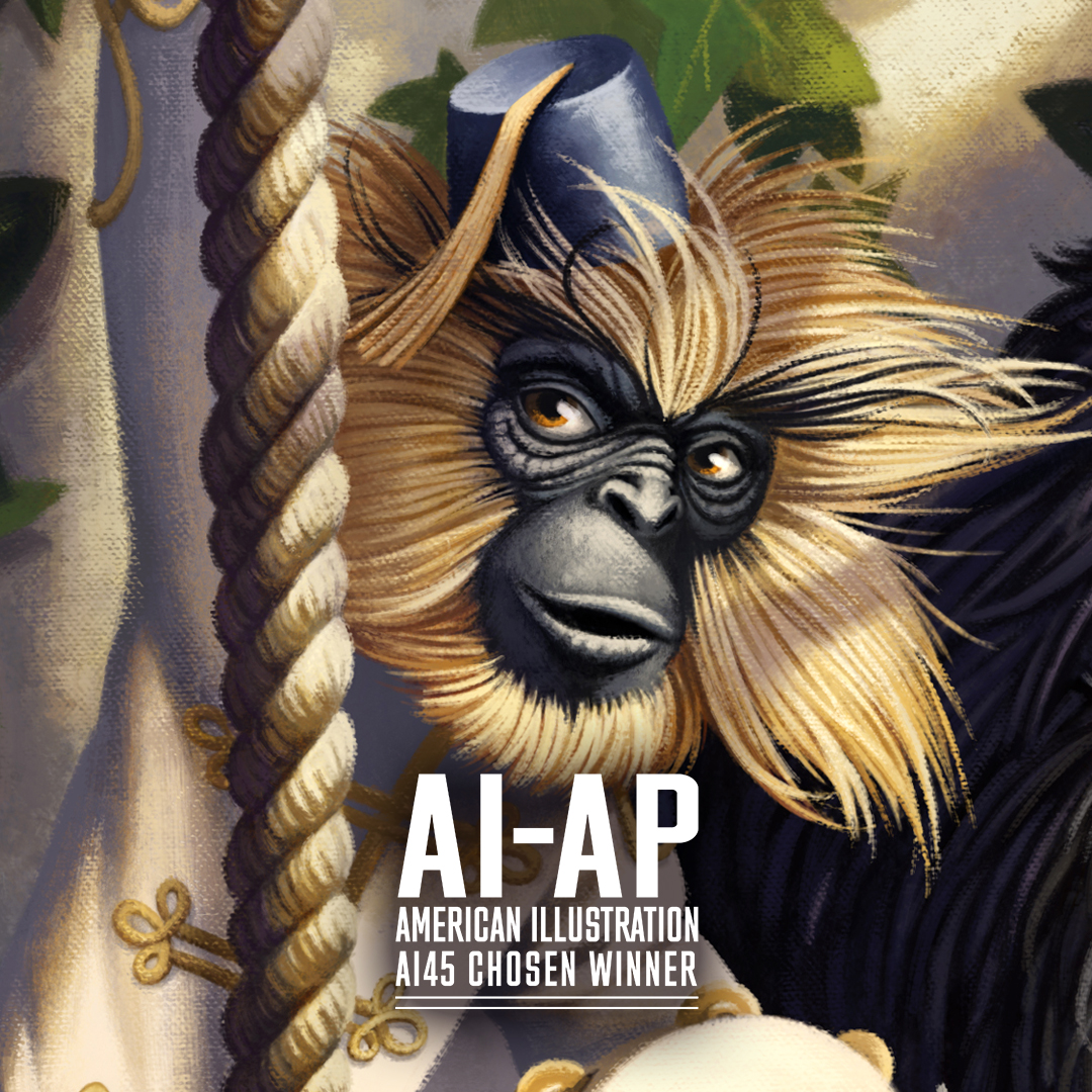 davidderamon's tweet photo. AMERICAN ILLUSTRATION AWARDS!
I'm so happy and honored to announce that my piece "Singerie" has been selected for the @american_Illustration_winners AI45!!!!
Huge thanks to the jury and congratulations to all the winner
#illustrator #illustration #AI45 #americanillustrationwinner https://t.co/zSJ7IvCRcP