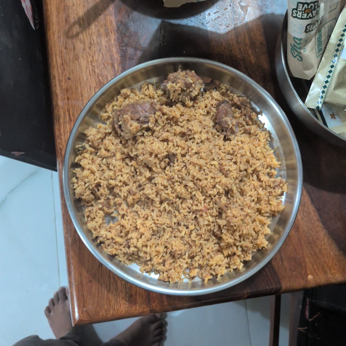 HarishK33895015's tweet photo. @Swiggy I have ordered biryani from #shariefbhai Mahadevpura branch and received spoiled food with pungent smell. I had raised complaint in support but automatically initiated 95rs refund for 392rs biryani. Sharing picture and putting it in garbage for which it deserves. https://t.co/lyTdGVVFdT