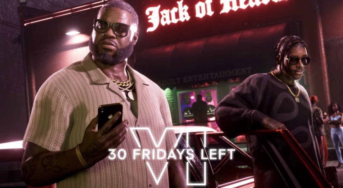 Only 30 More Friday’s For GTA 6 To Officially Launch