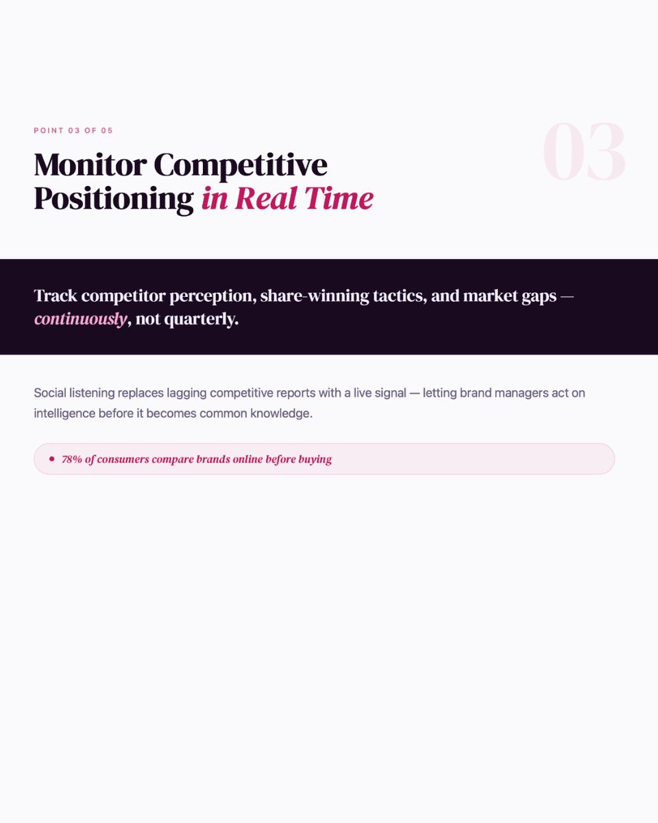 RilaGlobal's tweet image. 👂 Listening isn’t passive, it’s power.

#SocialListening #ConsumerInsights #BrandStrategy #Marketing #RILAGLOBALCONSULTING