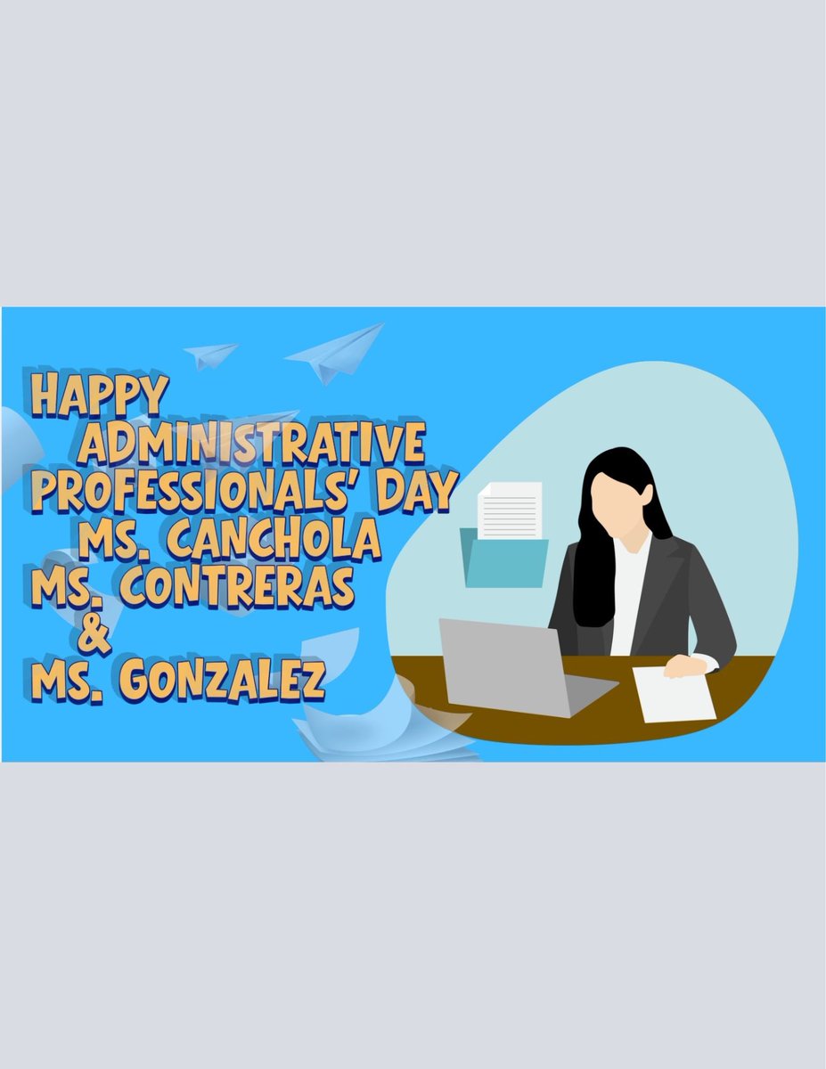 StevensParkDISD's tweet photo. Our Stevens Park family wouldn't be complete without Ms. Canchola, Ms. Contreras, &amp; Ms. Gonzalez. From helping parents to supporting staff, you do it all! THANK YOU to our amazing administrative team today!  #RII #BuiltIIWin  @I_ColonMoya @Tanya_N_Shelton @PathtoPinkston https://t.co/egFcr3ocTg