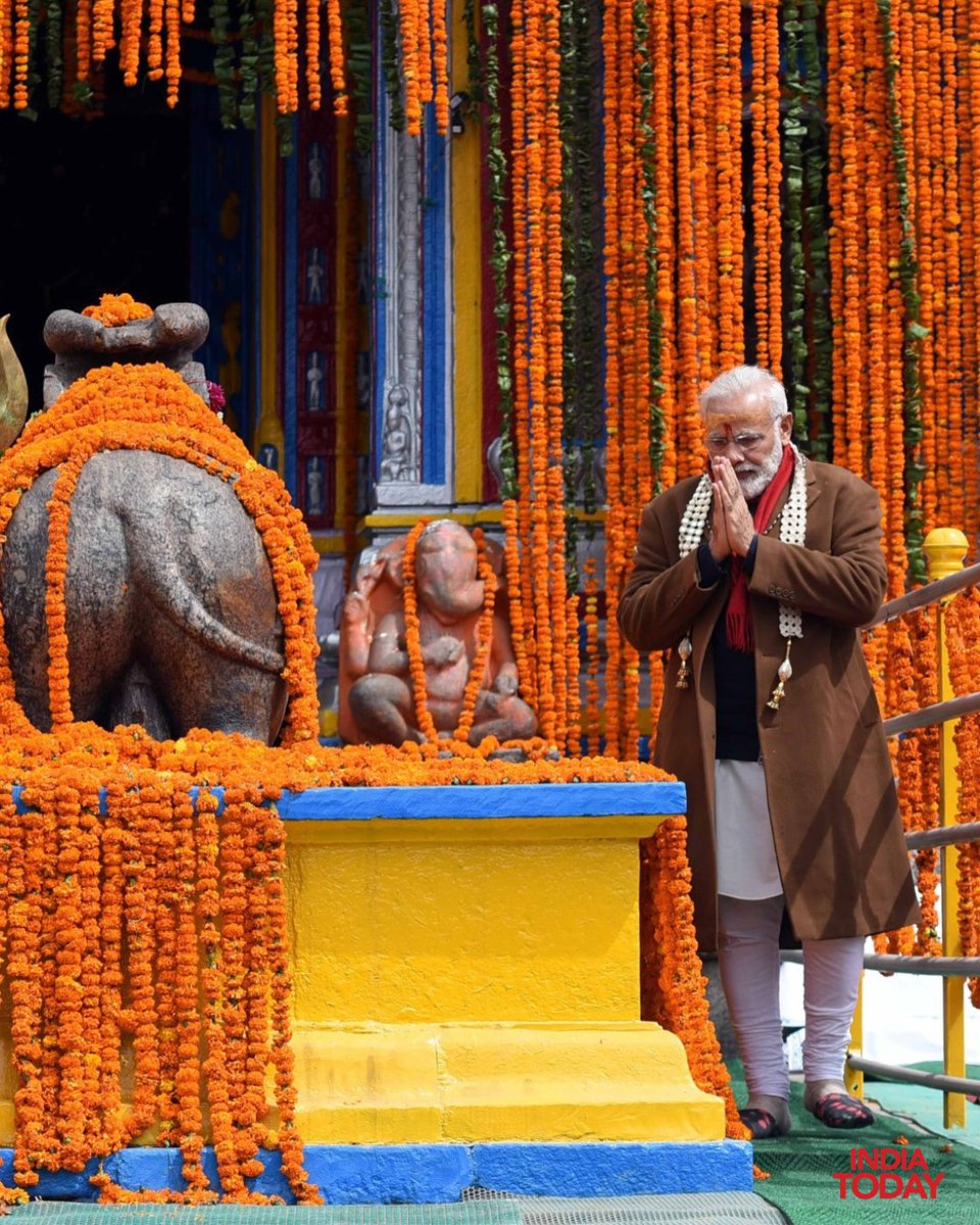 IndiaToday's tweet photo. As the doors of the Kedarnath Temple opened, PM Modi took to Instagram to share pictures from his earlier visits, captioning the post “Har Har Mahadev.”

#NarendraModi #Kedarnath #KedarnathTemple #Uttarakhand #CharDhamYatra #HarHarMahadev #PMModi #SpiritualIndia #TempleOpening #IndiaNews