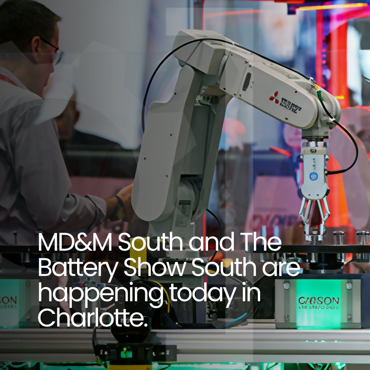 IndWebSearch's tweet photo. MD&amp;M South and The Battery Show South are happening today in Charlotte. Industrial Web Search helps buyers and suppliers connect beyond the event.

https://t.co/Y3UwogFZCM

#MDMSouth #BatteryShowSouth #IndustrialSearch https://t.co/vN0V24fbif