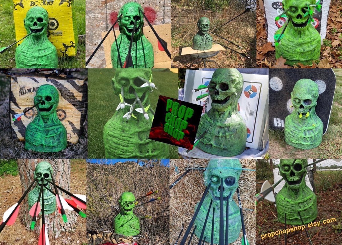 propchopshop's tweet image. propchopshop.etsy.com ebay.com/usr/propchopsh…
🧟‍♀️🧟🧟‍♂️ Zombie head targets from Prop Chop Shop! 🏹💀🎯 #zombie #zombies #archery #archer #weapons #blades #swords #firearms #target #targetrange
