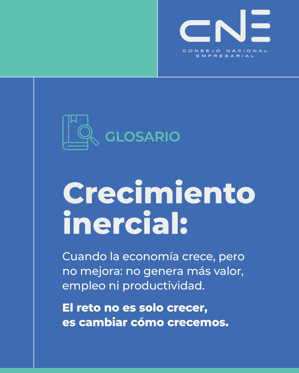 _CNEgt's tweet photo. No basta con crecer.

Si la economía no genera más valor, productividad
ni empleo de calidad, el crecimiento pierde impacto real.

El reto de Guatemala no es únicamente crecer más, sino crecer mejor.

#Econom��a #Crecimiento #CNE https://t.co/bjVWidkopA