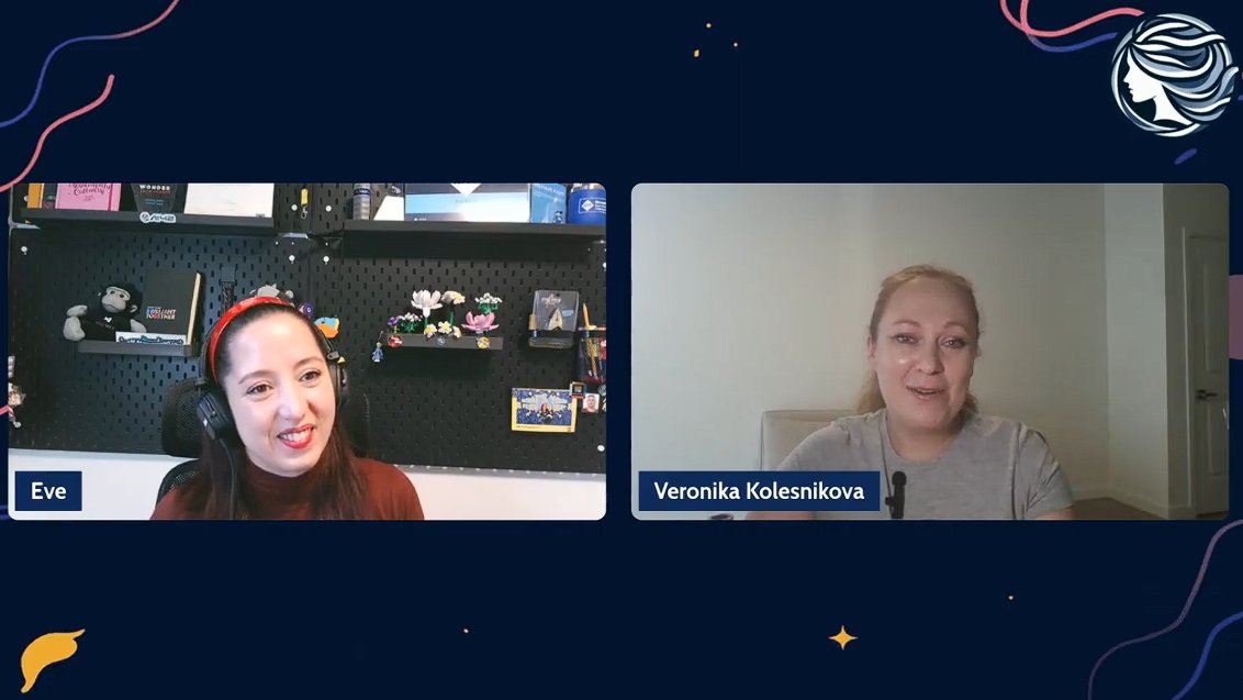 EvePardi's tweet photo. At #WomenInAI - #CodeWithEve, I was speaking with @veronika_dev1 about the role of mentorship, her first terrifying (then amazing) speaking experience, and a lot more!

Watch our chat here: https://t.co/LzDuiQlFZG

 #AI #DiversityInTech #WomenInTech #Inspiration #MVPBuzz https://t.co/aHdsGCCToK