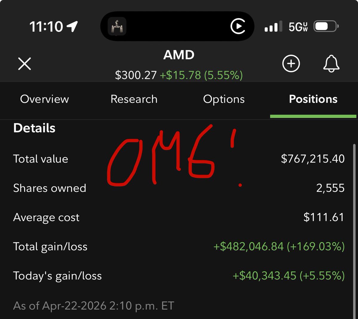 HolySmokas's tweet photo. $AMD $300 https://t.co/Aj4yxGPKam