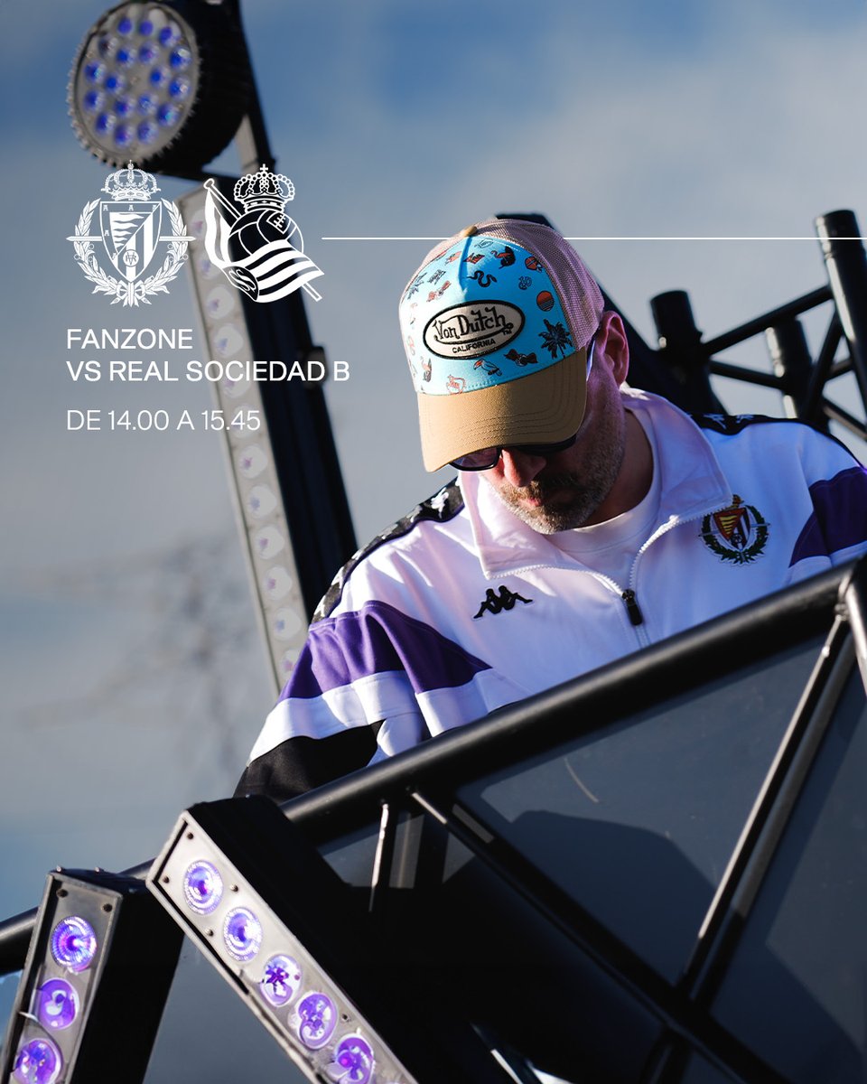 realvalladolid's tweet photo. 🍻 ▪ Este sábado, vive la mejor previa del #RealValladolidRealSociedadB en la #PucelaZone, ¡te esperamos a las 14.00 horas! https://t.co/zmKPTluWy7