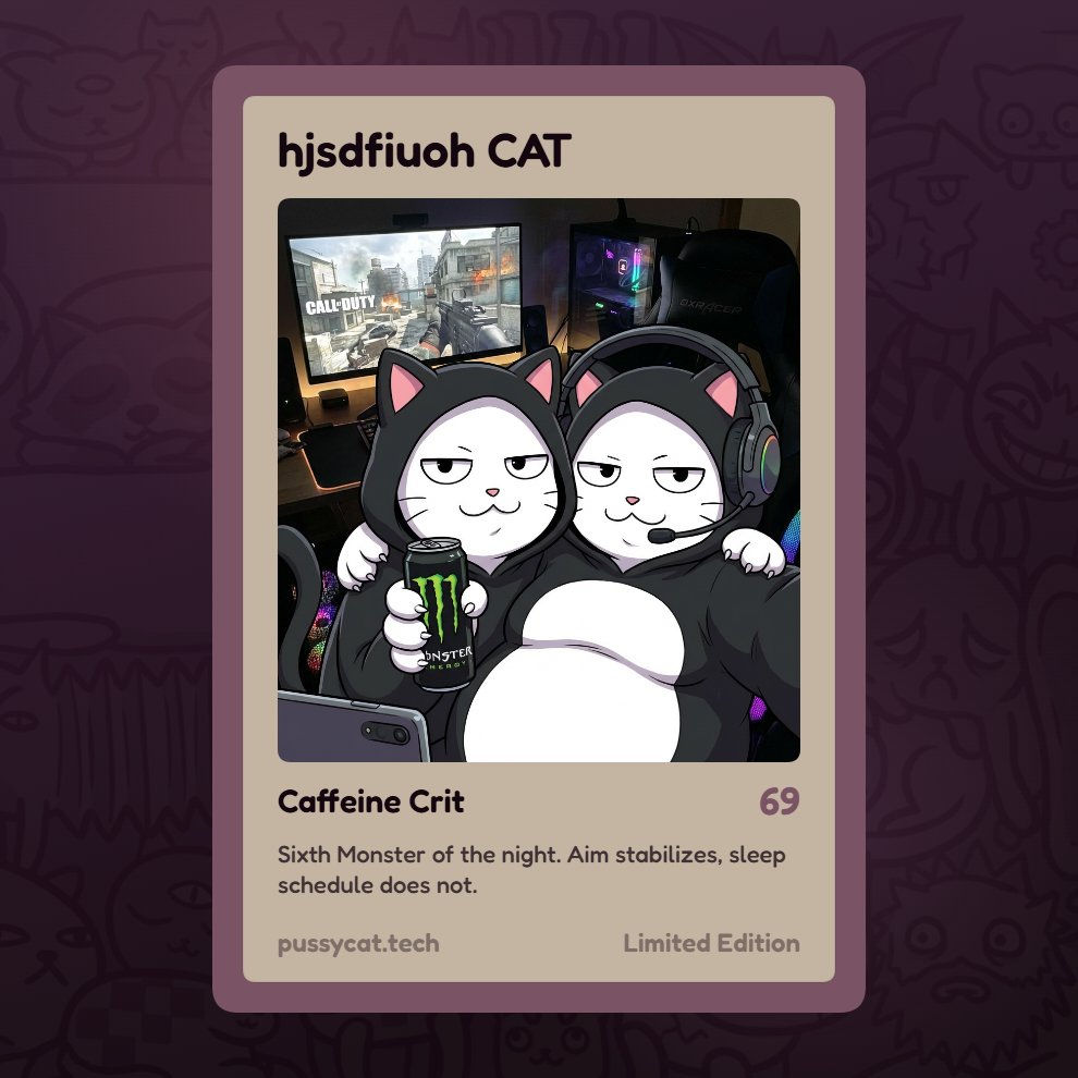 I'm done with this bear market

From now on I'm a full-time cat <a href="/pussycattech/">pussycat</a>

[ Attach your selfie 👇 ]