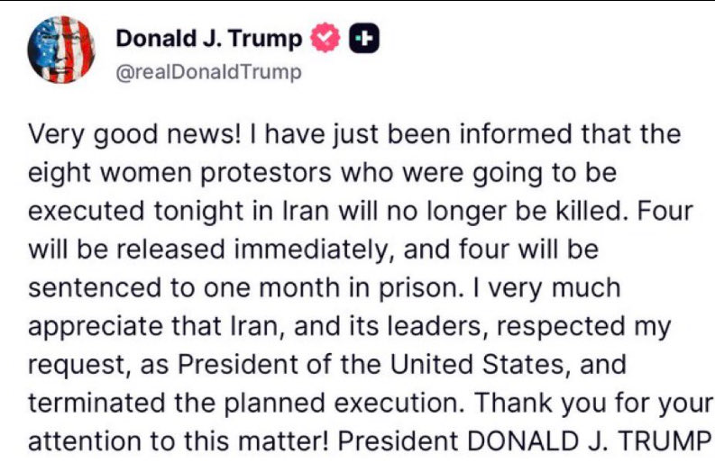 GlobalTimesSq's tweet image. 🚨 MASSIVE WIN
8 Iranian women saved from execution.
4 released. 4 get just 1 month.

This is what real pressure + leadership can do.
Lives saved. 🙏 

#trump #IranWar‌ #Breaking #GlobalNews #Iran #HumanRights #ViralNews