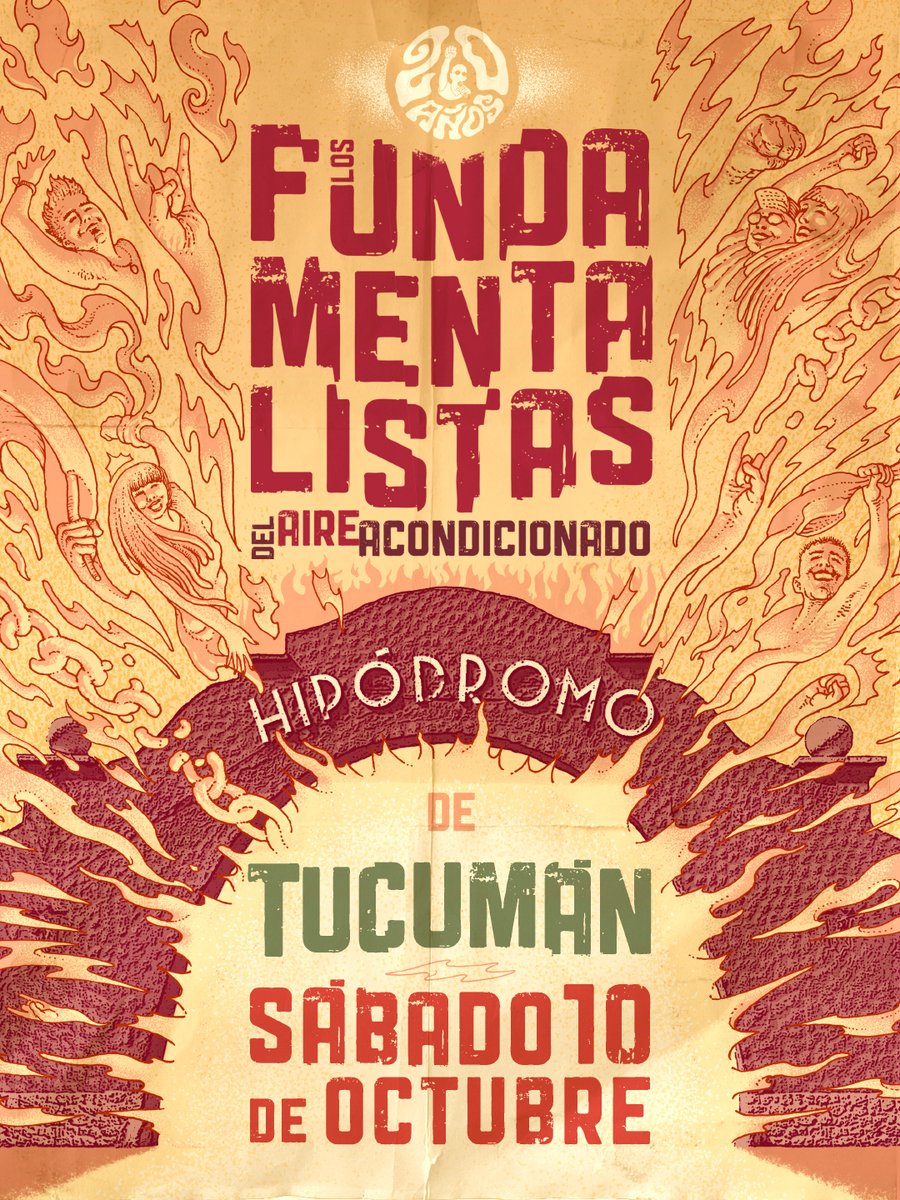 LOS FUNDAMENTALISTAS DEL AIRE ACONDICIONADO VOLVEMOS AL NORTE ARGENTINO

SÁBADO 10 de Octubre (fin de semana largo)
Hipódromo de Tucumán

Primera preventa digital con descuento a través de TuEntrada a partir del viernes 24 de abril (16hs).