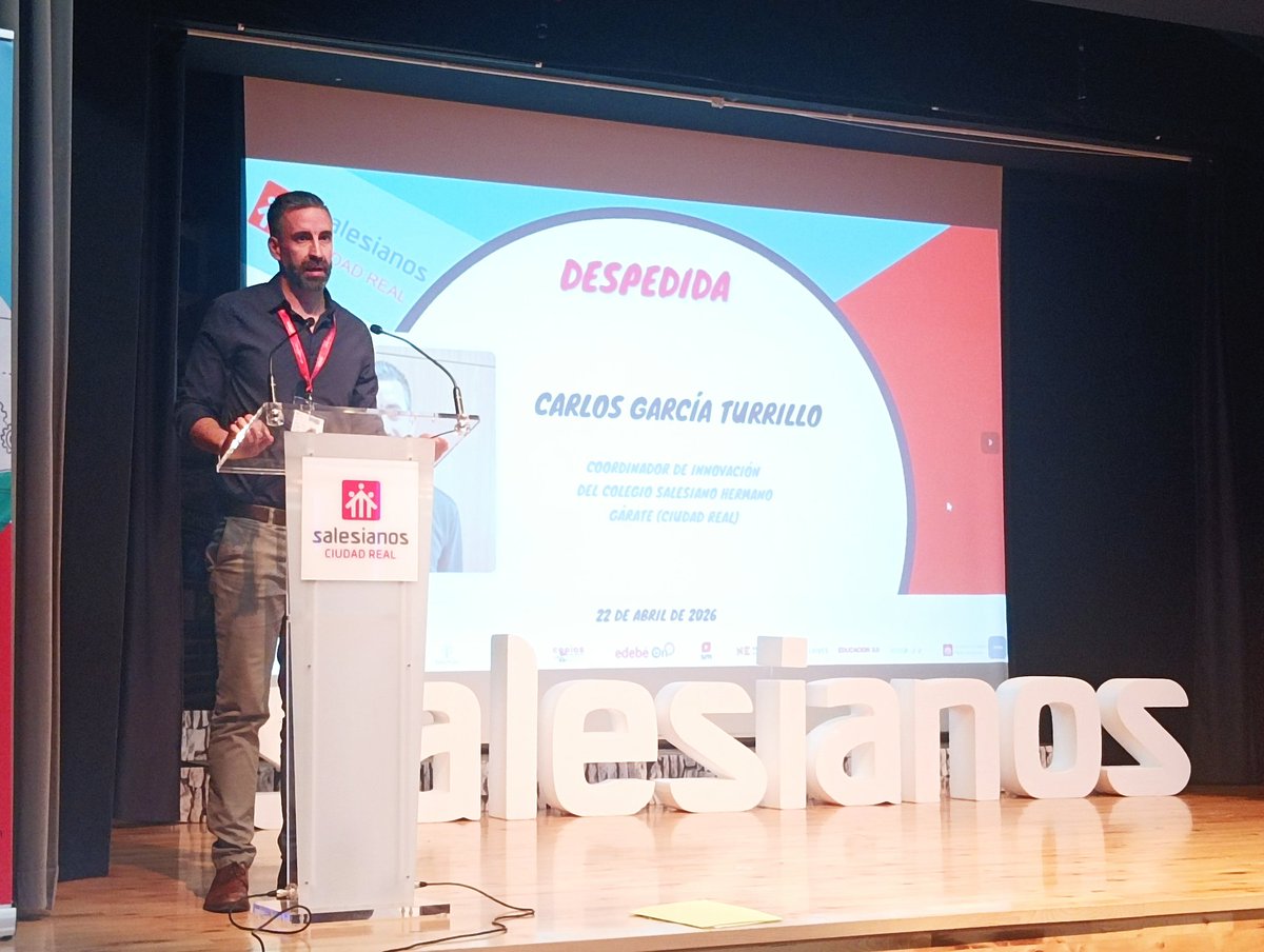 SalesianosCiuRe's tweet image. #TúMeInspiras IV Jornada de #Innovación Educativa. Despedida y sorteo de premios, gracias a Librería Europa y al grupo editorial @grupoanaya
