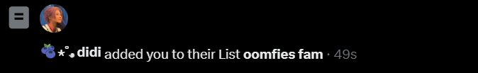 daughter added me to a list im so happy