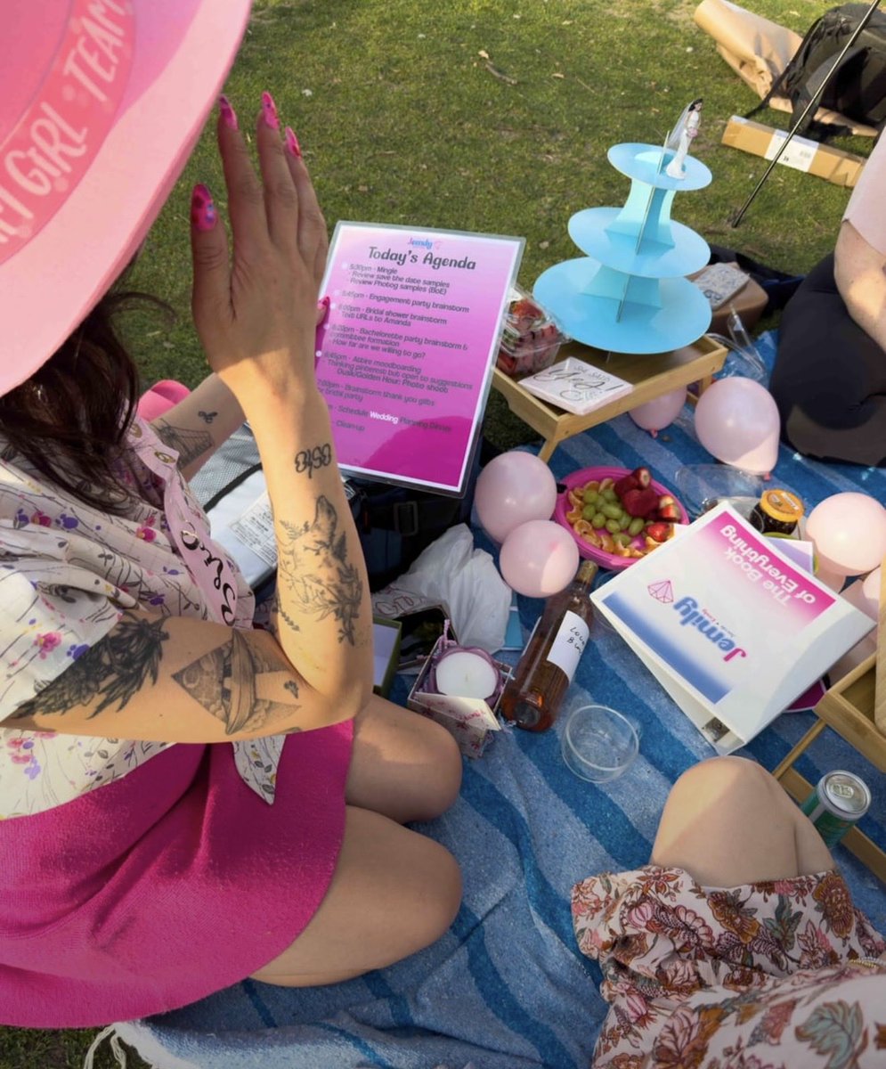 TheLaurenBrady's tweet photo. Need a full reality show on the #Jemily wedding asap. 

-Engagement party planning picnic‼️
-WHO is 🚫Abigail🚫?!
-Detailed brand guidelines
-Laminated agendas
-The date is set &amp; you’ll #NeverForget

Is this real or did I fall for a hoax?! I want answers! https://t.co/edpgiDvG8a https://t.co/tyrgtB9Akh