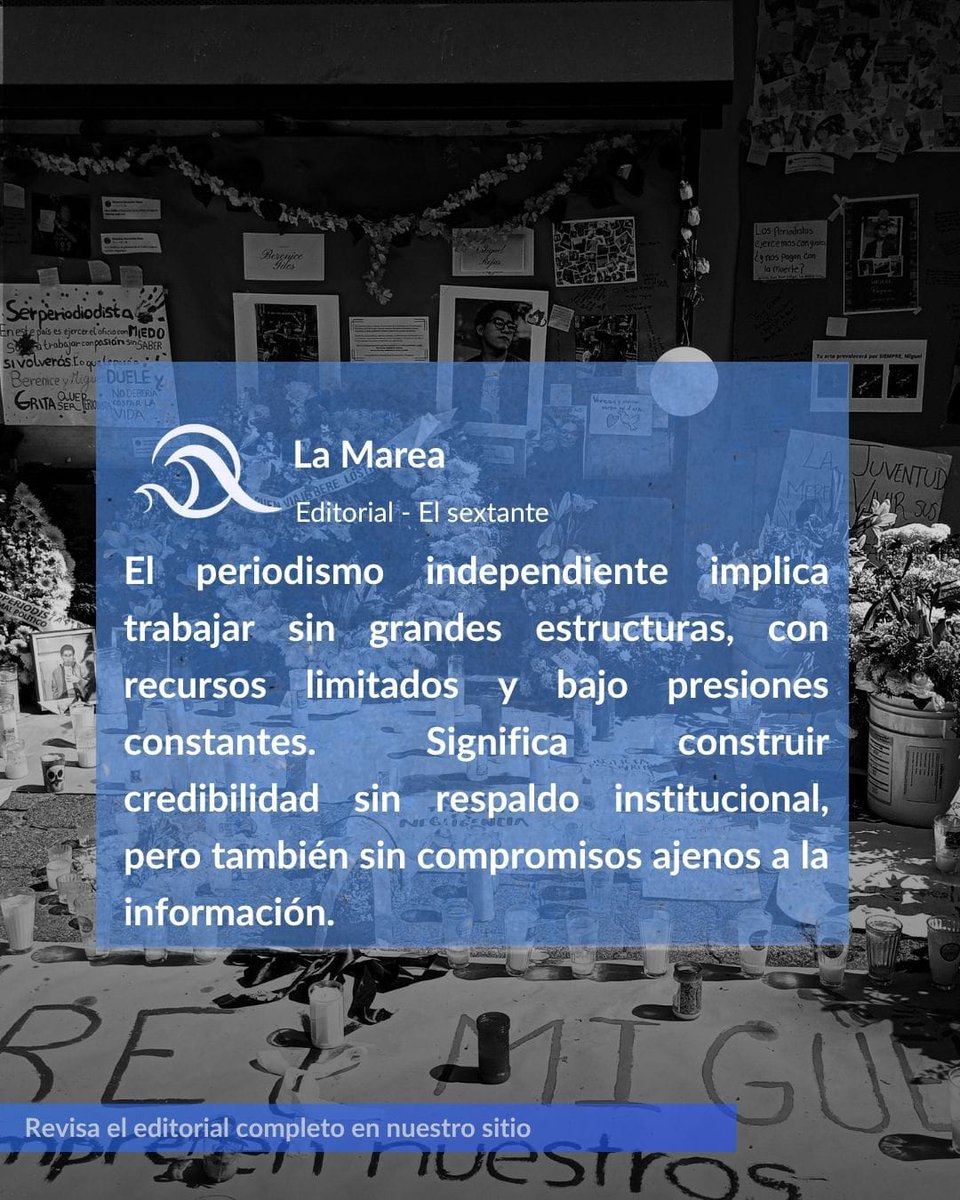 lamareafesar's tweet image. #Editorial | 🖋️ HACER PERIODISMO, PESE A TODO

Hacer #periodismo implica sostener el compromiso con la información en contextos complejos, donde ejercer el oficio requiere constancia, responsabilidad y una mirada crítica.

🔗 acortar.link/yxz38X  

#LaMareaFesar