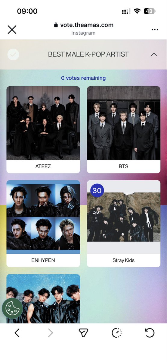 BVenezolana19's tweet image. #Stay

Ya votaron hoy en los #AMA???