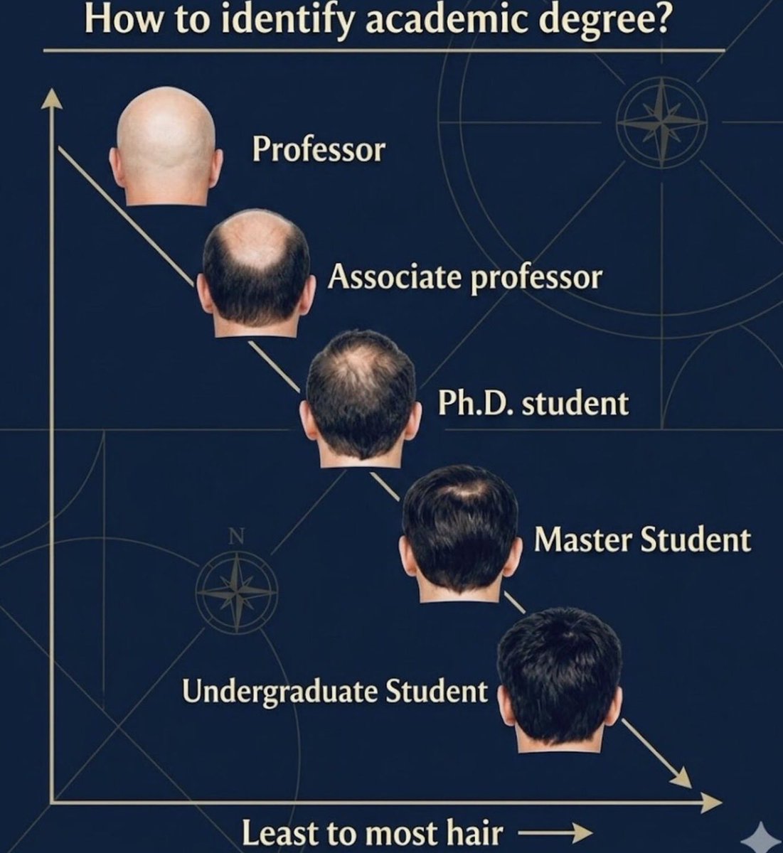 ForecastingEcon's tweet image. They don’t tell you this in the syllabus…
📚➡️🎓➡️🧑‍🏫➡️🧑‍🦲

Education is temporary, hair loss is permanent.

#AcademicLife #PhDStruggles #GradSchool #StudentLife #ProfessorLife #HigherEducation #RelatableMemes #FunnyMemes #CollegeHumor #LifeOfAStudent #StudyLife #MemeCulture