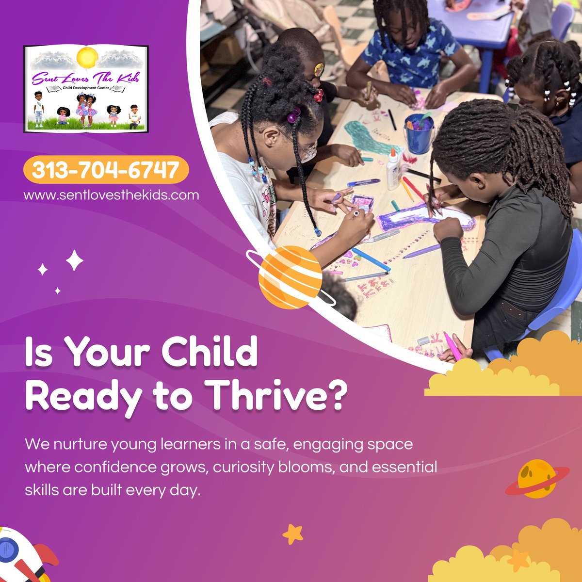 sentloveskids's tweet image. We create a learning space where children feel supported every day 📷📷 Our focus is on growth, confidence, and strong foundations. Contact us to learn more about our programs 📷
#DetroitMI #Childcare #EducationMatters