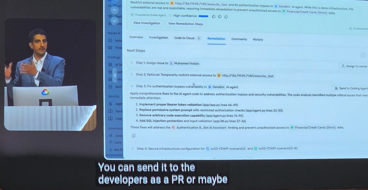 RDarrylR's tweet image. Was nice to see the #Wiz part of the #Google Cloud Next '26 opening keynote this morning. I was honestly concerned when the Google purchase was announced for using Wiz outside Google Cloud but it has been great so far!