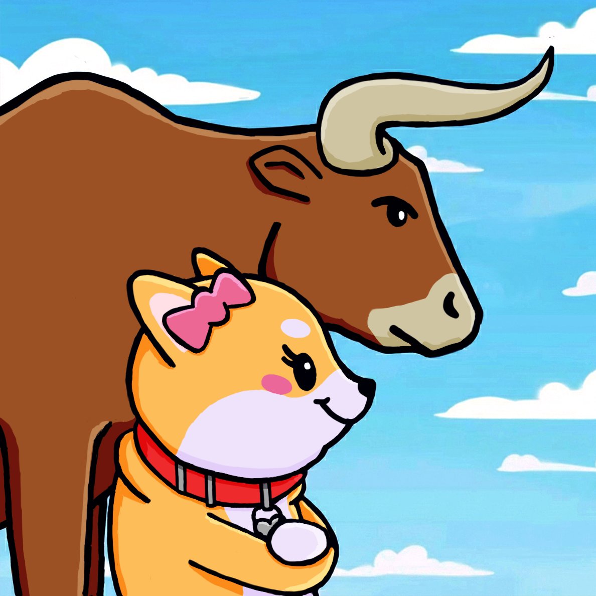 Momo_bonk's tweet photo. May the bull be with us 🐂 https://t.co/InJKRq2ZS0