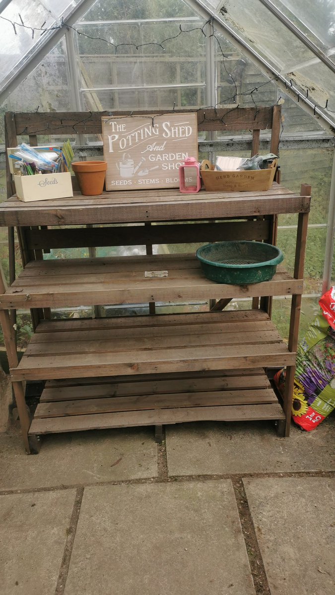 homemadedad's tweet image. I did a thing!

After 1 of the storms destroyed the greenhouse. I thought this season was ruined. Then last week I bought a new polytunnel. I was dismantling the greenhouse to get rid but decided to give it 1 more life, in a different spot...
#dadlife
#gardening
#growingmyown