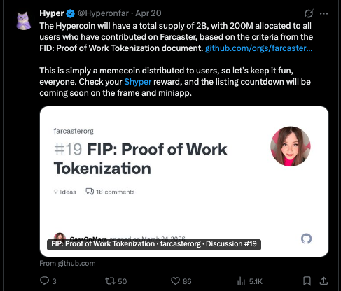 Farcaster tweet media