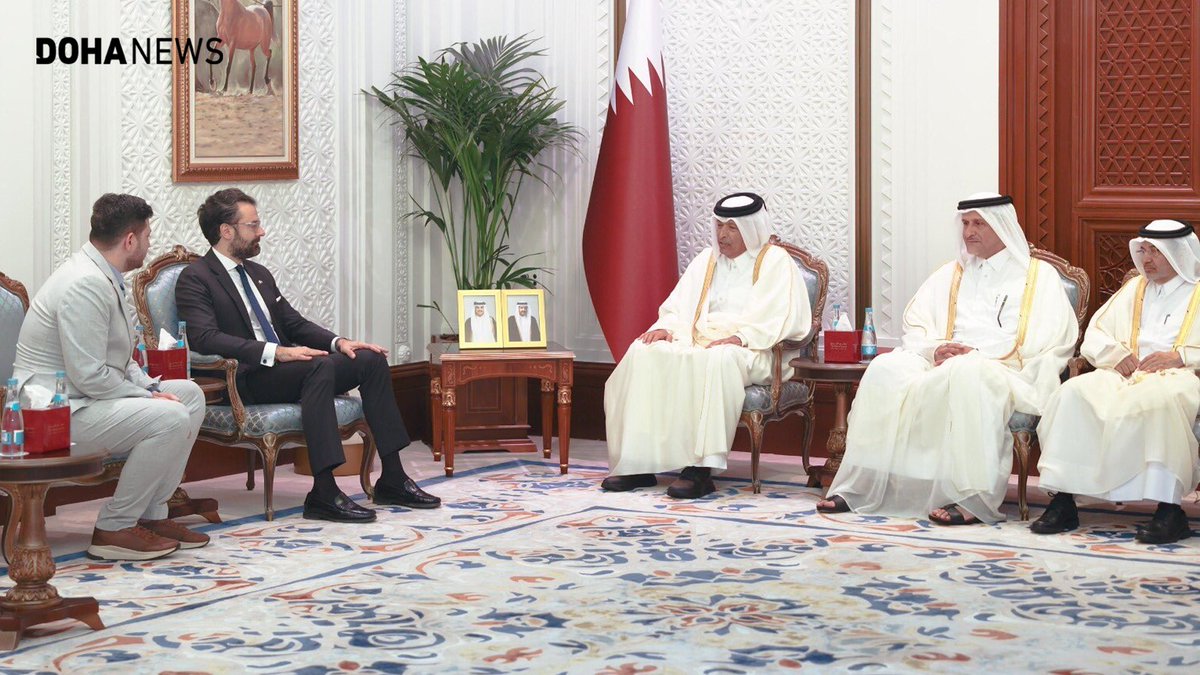 dohanews's tweet image. #Spain’s Ambassador to #Qatar, Álvaro Renedo Zalba, called on Speaker of the @ShuraQatar Council Hassan bin Abdulla Al-Ghanim to discuss bilateral relations and ways to strengthen them, particularly at the parliamentary level, according to an official statement.

During the