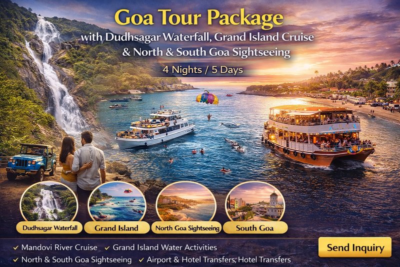 HumanitasSsi's tweet image. Goa calling! 🌴
4N/5D package with Dudhsagar Waterfall, Grand Island cruise &amp;amp; full sightseeing.

Website - h-ssi.com/travel-experie…

DM to book your perfect getaway!

#GoaTrip #TravelIndia #BeachVibes #HolidayMode #ExploreIndia