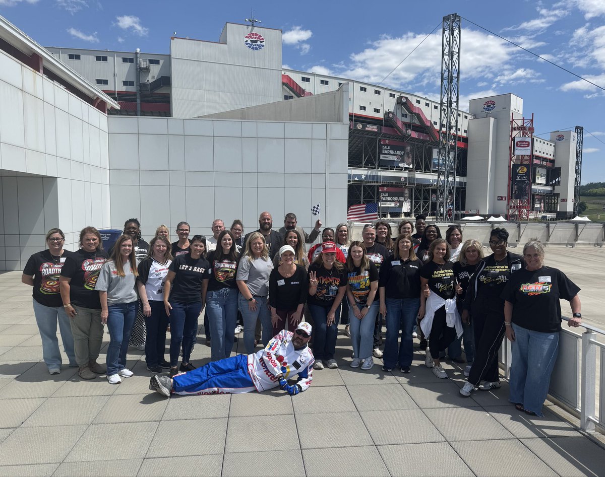 TDCTE's tweet photo. Full throttle with the best in the business 🏁
TN CTE Directors taking learning outside the classroom at Bristol Motor Speedway—The Last Great Colosseum—If you’re not first, you’re last! 😄
#CTE #BristolMotorSpeedway #ShakeAndBake https://t.co/RKS6jb1aur