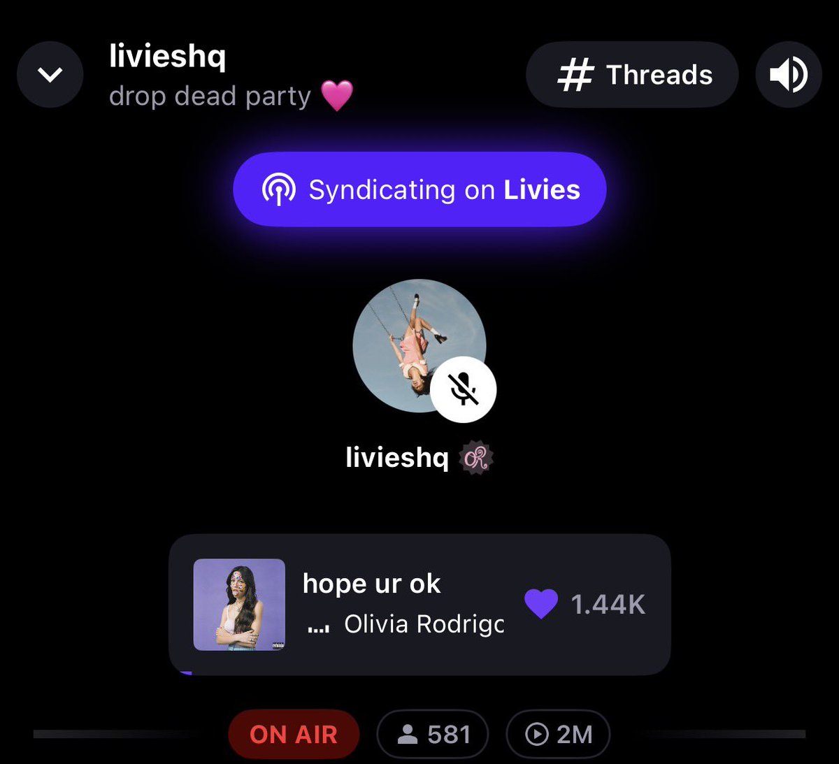 omg I’ve been waiting for this song to play for days IM ALREADY CRYINGGG
<a href="/LiviesHQ/">olivia’s livies 🩷</a>