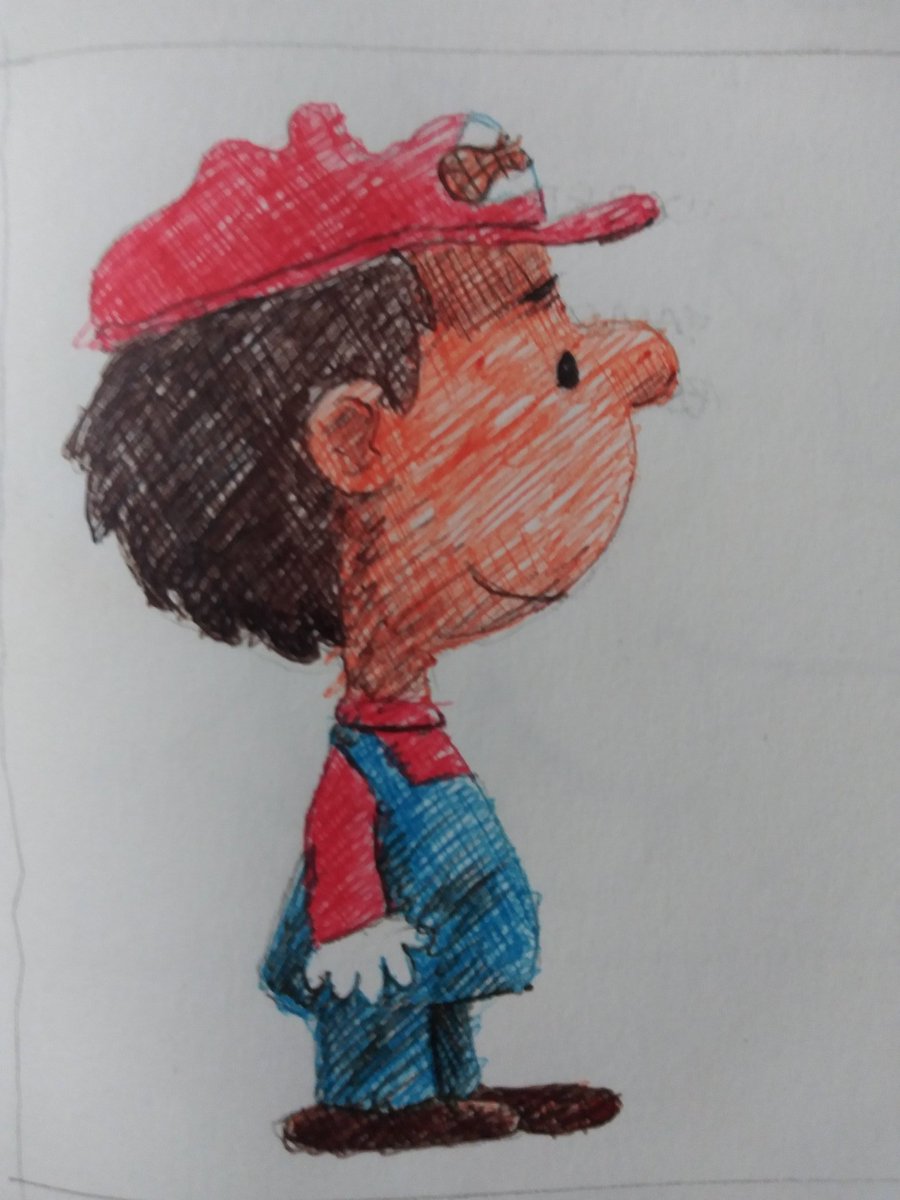 ChrisChrislt83's tweet image. SUPER HARIO PEANUT👦🍄🥜 @Snoopy @supermariomovie @NintendoAmerica #SuperHarioPeanut #HaroldAngel #Peanuts #PeanutsGang #SuperMario #FreestyleDrawing