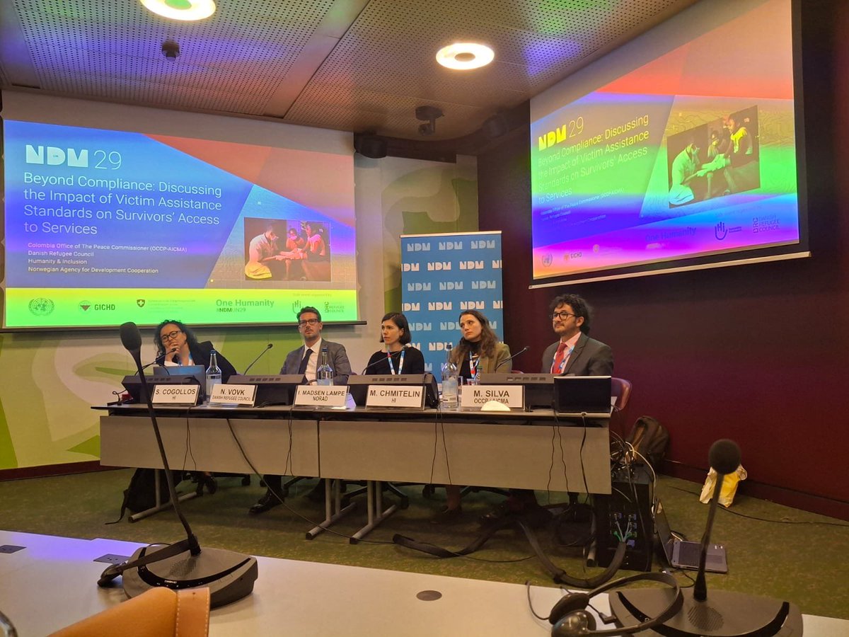 AicmaColombia's tweet photo. 🧵1/5
Desde @AicmaColombia participamos en la 29.ª Reunión Internacional de Directores Nacionales de Acción contra las Minas y Asesores de Naciones Unidas (NDM-UN 29), a través de nuestro coordinador Mauricio Silva. https://t.co/GOFOm5CHVb