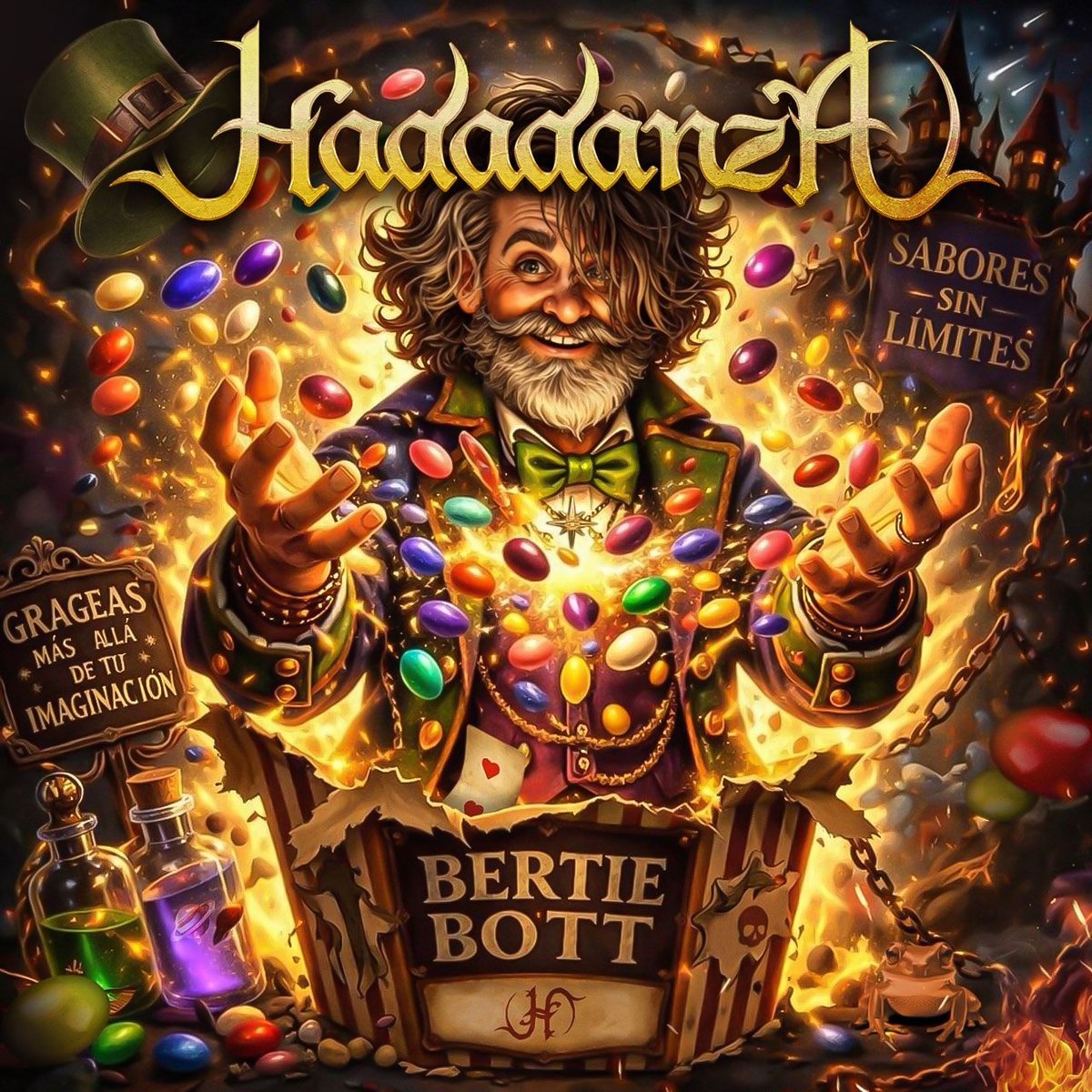 ✨BERTIE BOTT✨
¡Nueva canción de Hadadanza!
El próximo 7 de Mayo a las 20:30 (🇪🇸) estrenaremos BERTIE BOTT en Youtube volviendo a las raíces más felices de la banda  homenajeando la saga Harry Potter. 

#hadadanza #bertiebotts #newsong #harrypotter #single
