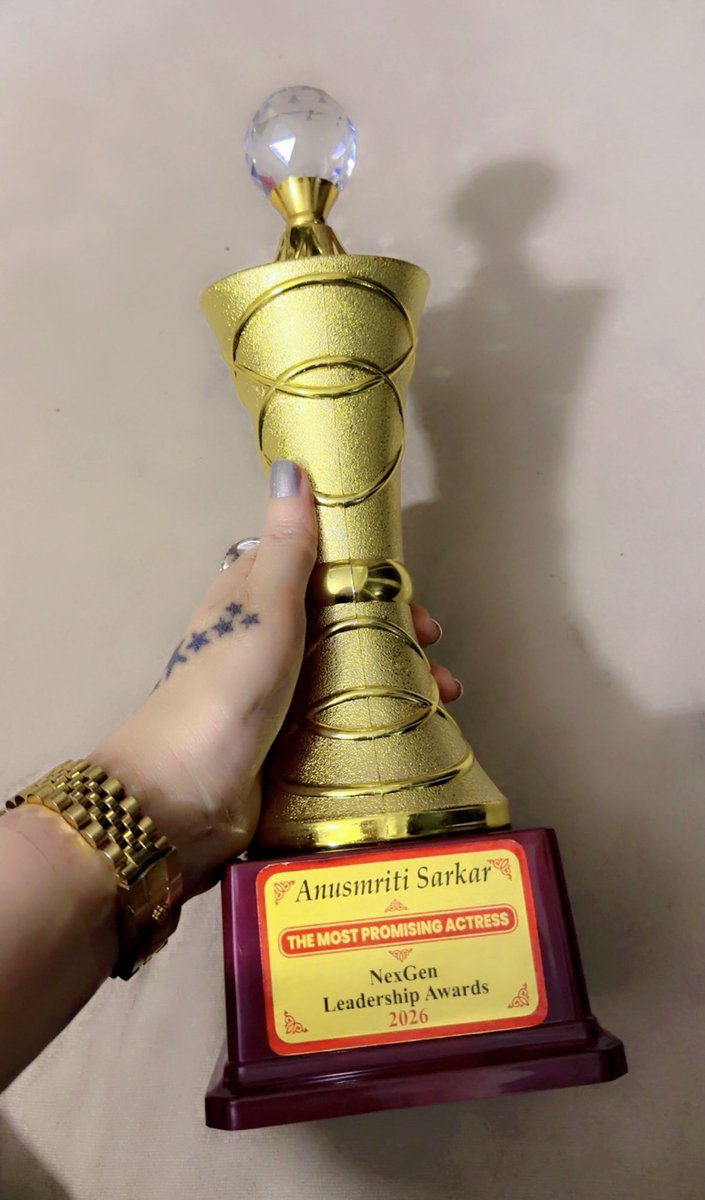 AnusmritiSarkar's tweet image. So honoured n humbled to received the award of “The Most Promising Actress” from “Next Gen Leadership Awards 2026” ! Thank you God 💕✨🧿🧿🧿 

#awards #blessed #gratitude #anusmritisarkar #AnusmritiSarkar