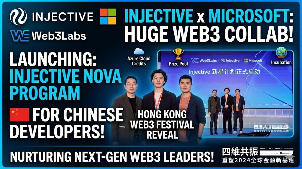 Injective just announced a big collaboration with Microsoft and ...