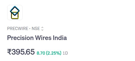 trademind13's tweet image. Precision Wires 2.25% UP Move 

#stockmarkettrader #SwingTrade
