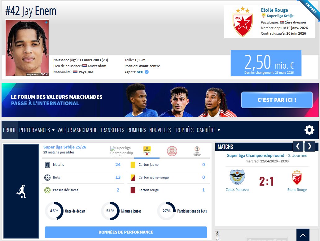 Vincent Davasse - Data Analyst (Scouting Football) tweet media