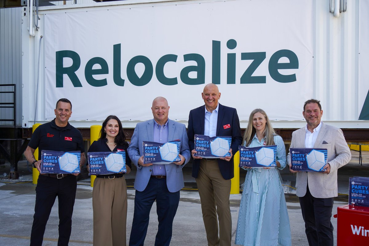 Relocalize_inc's tweet photo. This Earth Day, @WinnDixie and Relocalize launched an autonomous ice microfactory in Plant City, FL — cutting transportation emissions by up to 90% and delivering certified plastic-negative ice, locally. 🌎
Read more: https://t.co/wxBbzYYCNG
#EarthDay #Sustainability https://t.co/fjp2jNfB3f