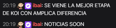 KOIintel's tweet photo. 🟣 KOI '26
Ibai hace un adelanto sobre cosas nuevas que pueden venir a KOI en el chat de Mellado.
¿Tendrá algo que ver con AKO?
- Informante: @IbaiLlanos
- Fuentes: https://t.co/KdaRvjWIAS https://t.co/Bm6EKyyjRx