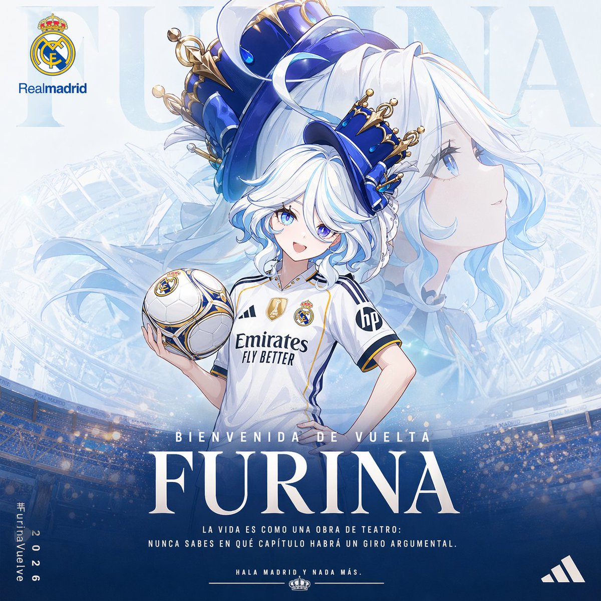 Confirmado, Furina al Real Madrid
Ganaran la próxima Champions? En que puesto debería jugar? Yo creo que en el mediocampo acompañando a Valverde.