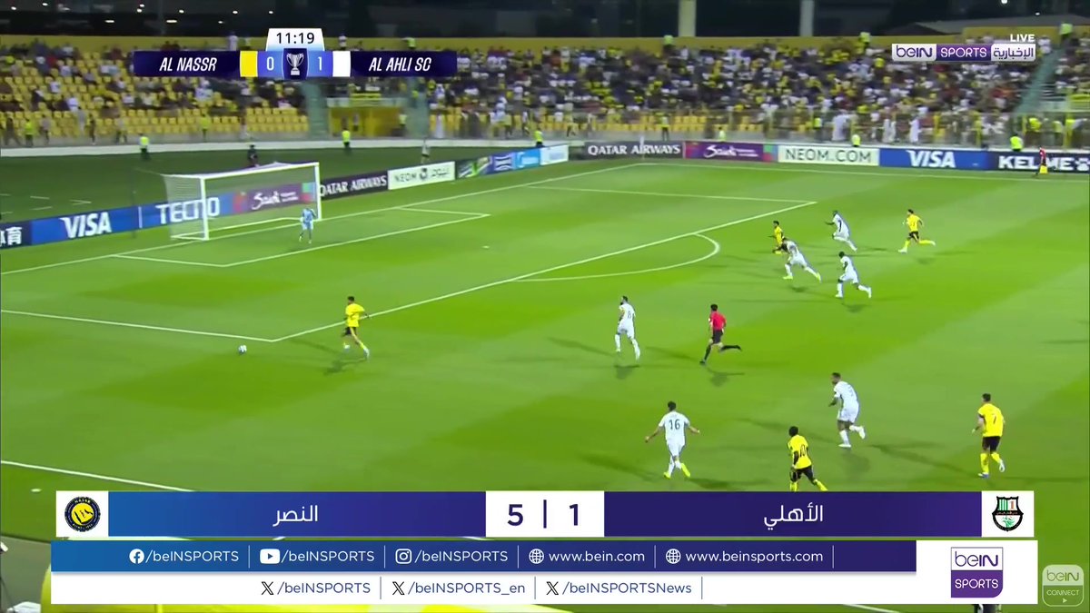 ملخص المباراة.. النصر يدك شباك الأهلي القطري بخماسية في نصف نهائي #دوري_أبطال_آسيا_الثاني 